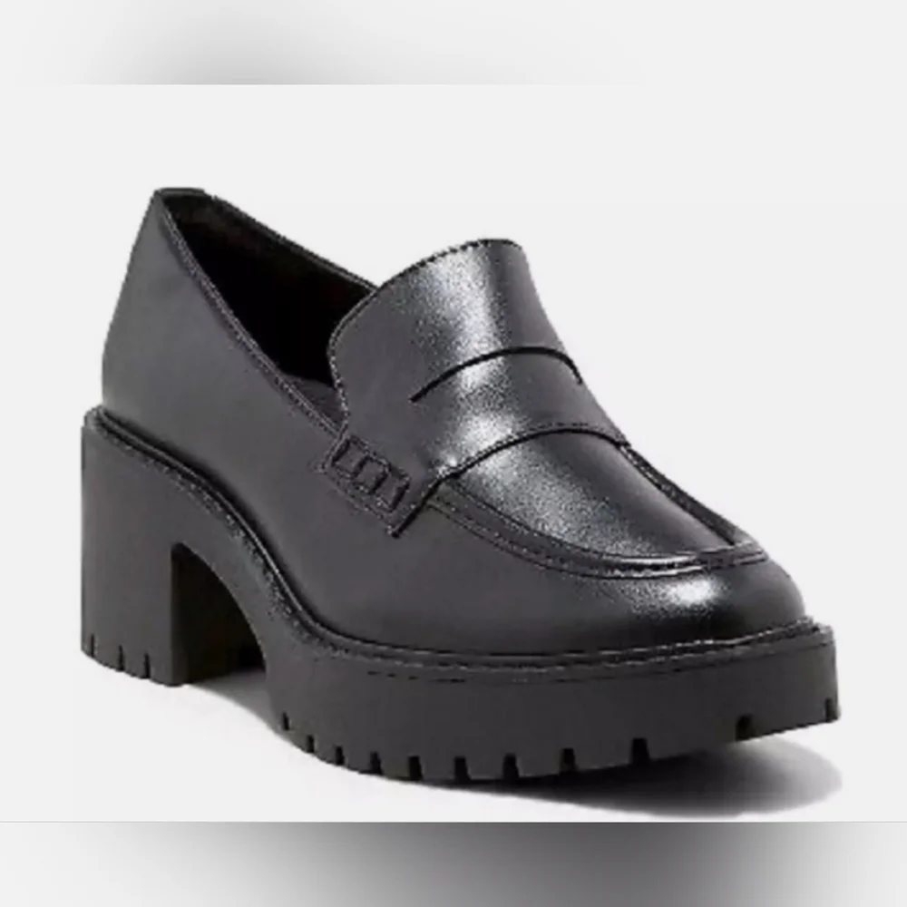 NWT Universal Thread Black Chunky Loafers with Memory Form - Picture 4 of 8